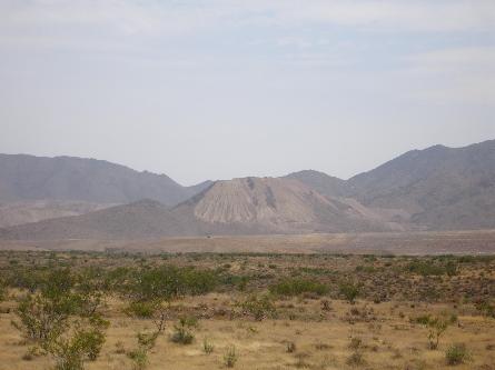 Turquoise mountain, outside Kingman, Arizona