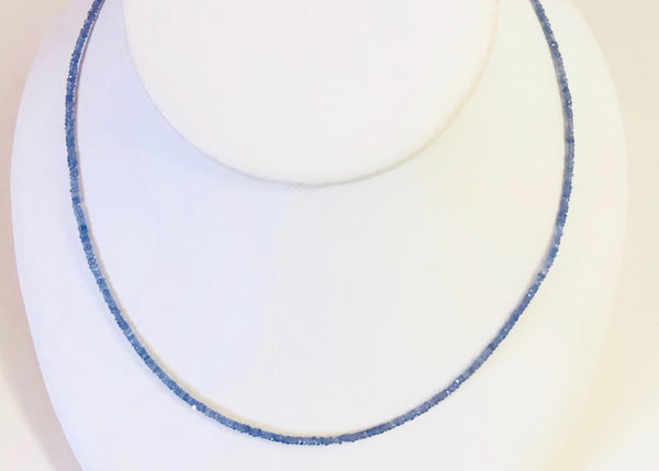 Blue sapphire necklace,Stephany Hitchcock Designs, Stephany Hitchcock Designs, www.StephanyHitchcock.com, Bridesmaid's gift, gift for girlfriend, gift for her, birthday jewelry, natural gemstones