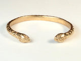 Double head snake cuff bracelet