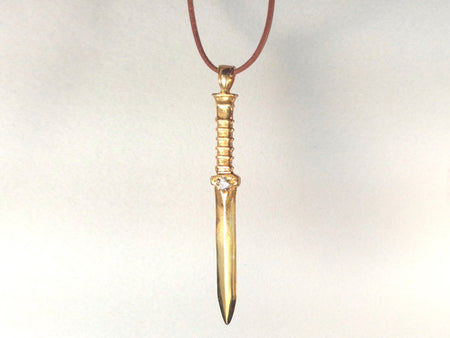 Snake Pendant with Quartz Drop