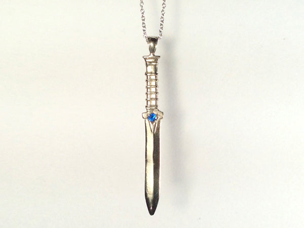 Sword Necklace with gem