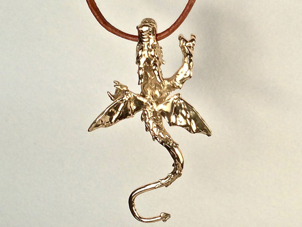 climbing dragon necklace, special gift for her, spiritual gift, birthday gift wife, gift for girlfriend, gift for her, talisman, lucky fertility necklace, Golden dragon, fertility dragon talisman, climbing dragon