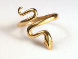 Snake Squiggle Ring, Smooth