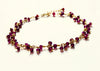 Garnet ruffle bracelet