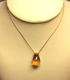 Citrine drop necklace, Stephany Hitchcock Designs, www.StephanyHitchcock.com