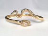 Snake with Winding Tail Cuff Bracelet